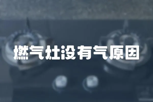 燃氣灶沒有氣原因