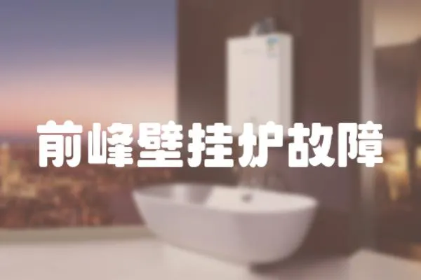 前峰壁掛爐故障