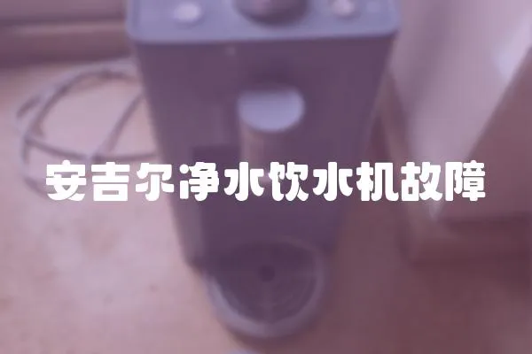 安吉爾凈水飲水機故障