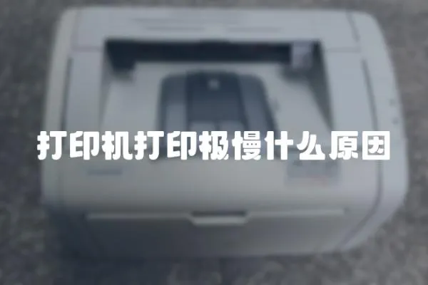 打印機打印極慢什么原因