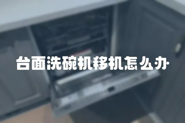 臺面洗碗機移機怎么辦