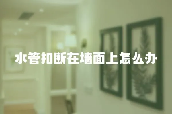 水管扣斷在墻面上怎么辦