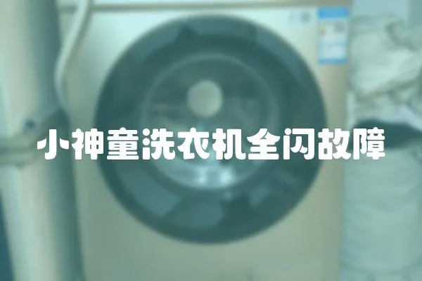 小神童洗衣機全閃故障