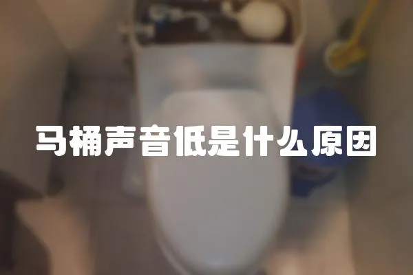 馬桶聲音低是什么原因