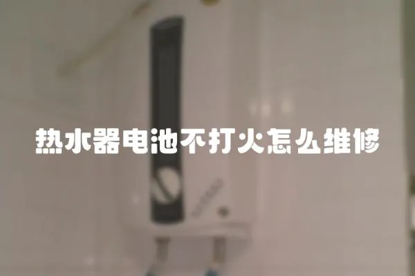 热水器电池不打火怎么维修