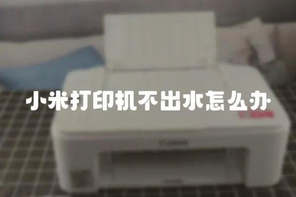 小米打印機(jī)不出水怎么辦