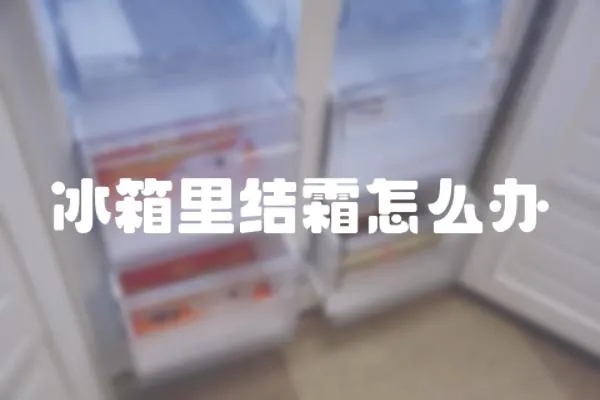 冰箱里結霜怎么辦
