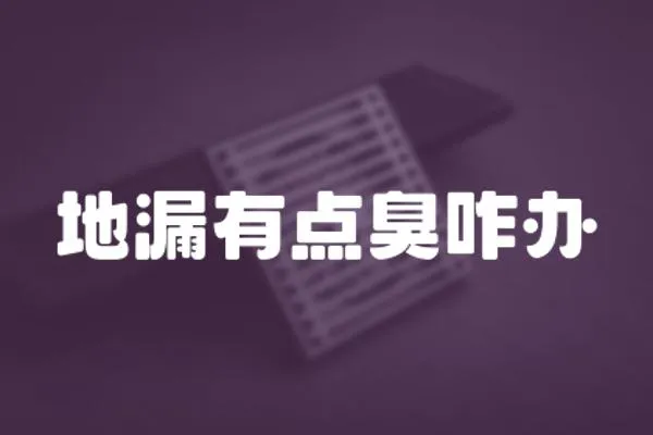 地漏有點(diǎn)臭咋辦