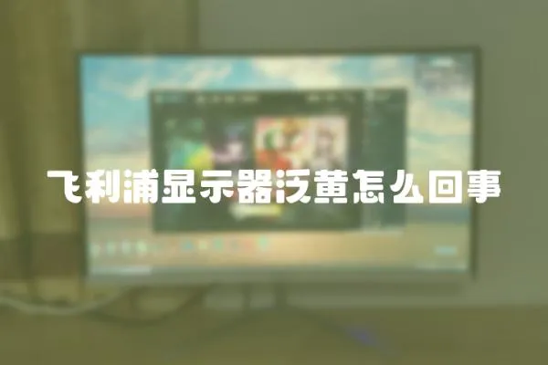 飛利浦顯示器泛黃怎么回事