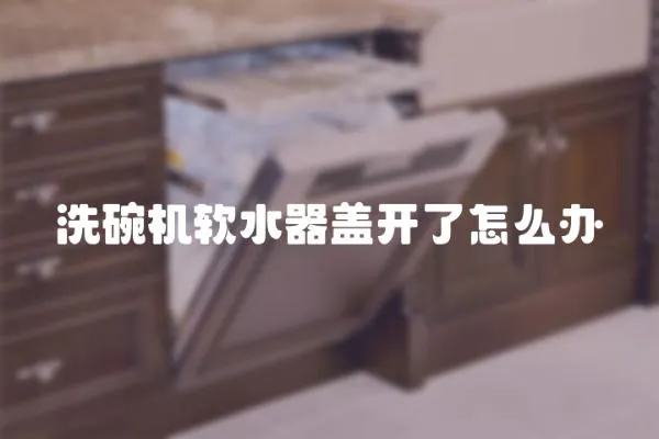 洗碗機軟水器蓋開了怎么辦