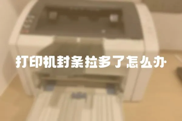 打印機封條拉多了怎么辦