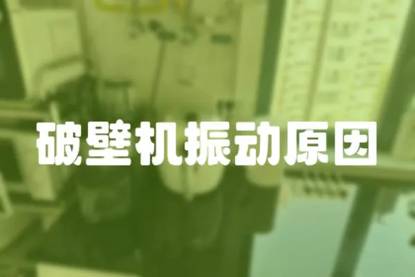 破壁機(jī)振動原因