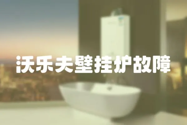 沃樂夫壁掛爐故障