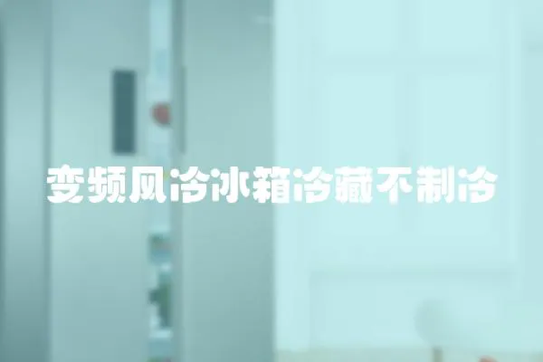 變頻風(fēng)冷冰箱冷藏不制冷