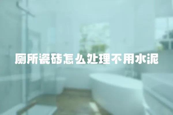 廁所瓷磚怎么處理不用水泥