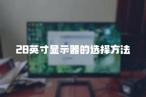28英寸顯示器的選擇方法