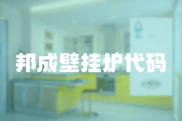 邦成壁掛爐代碼