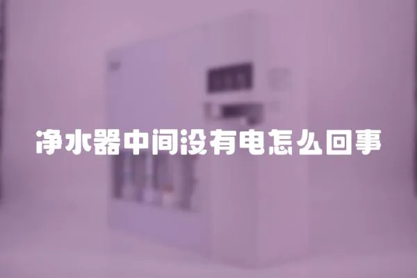 凈水器中間沒有電怎么回事
