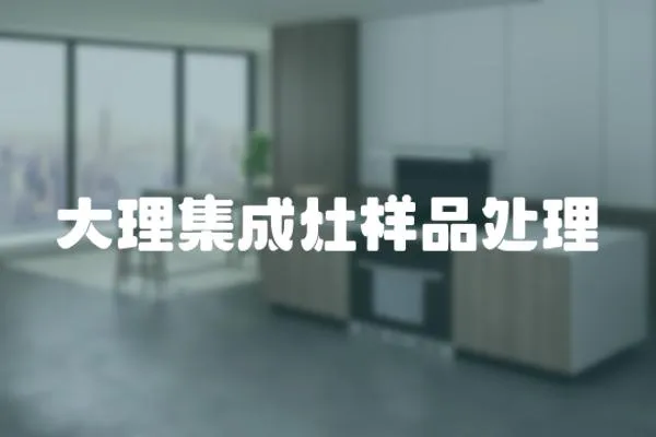 大理集成灶樣品處理