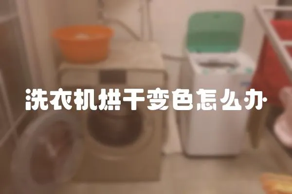 洗衣機烘干變色怎么辦