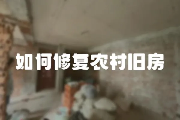 如何修復(fù)農(nóng)村舊房