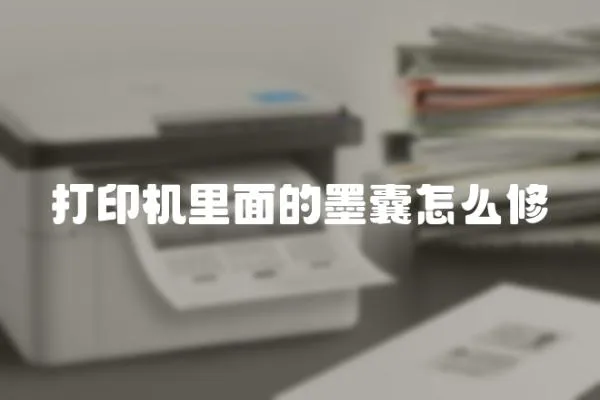 打印機里面的墨囊怎么修