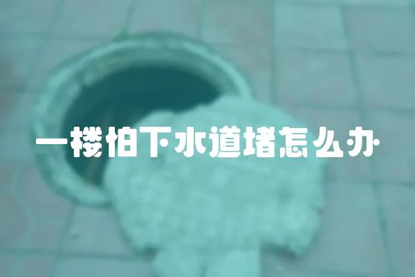一樓怕下水道堵怎么辦