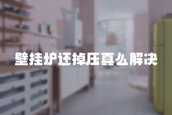 壁掛爐還掉壓真么解決