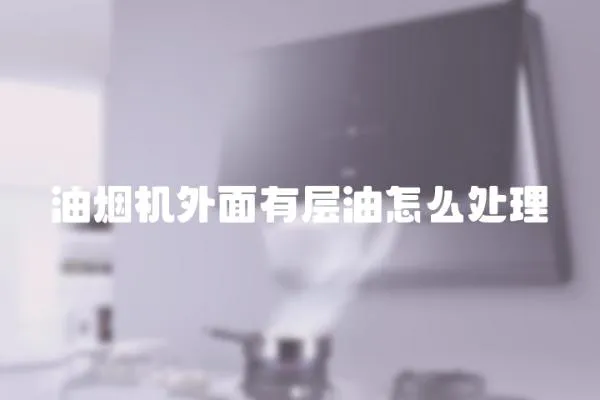油煙機外面有層油怎么處理