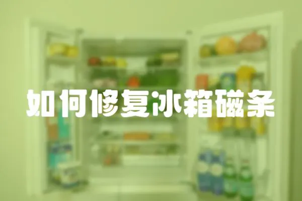 如何修復冰箱磁條