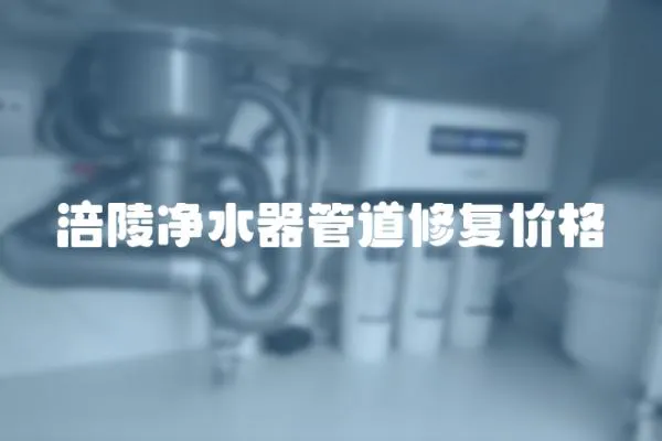 涪陵凈水器管道修復價格