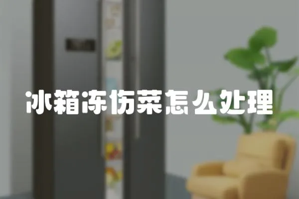 冰箱凍傷菜怎么處理