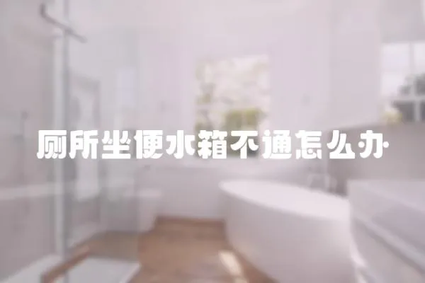 廁所坐便水箱不通怎么辦