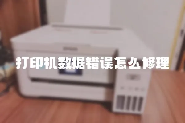 打印機數據錯誤怎么修理