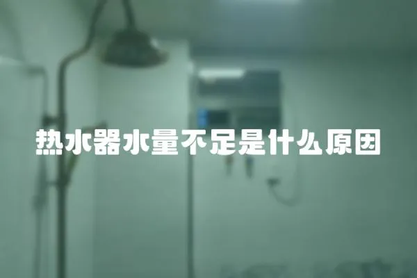 熱水器水量不足是什么原因