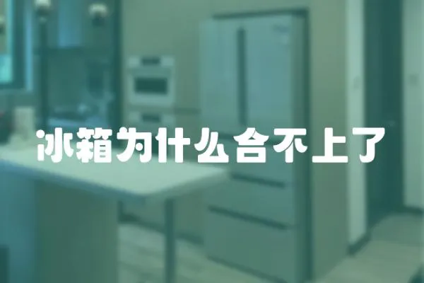 冰箱為什么合不上了