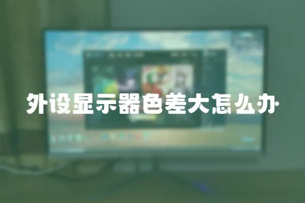 外設顯示器色差大怎么辦