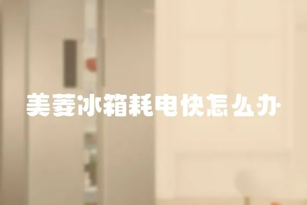 美菱冰箱耗電快怎么辦