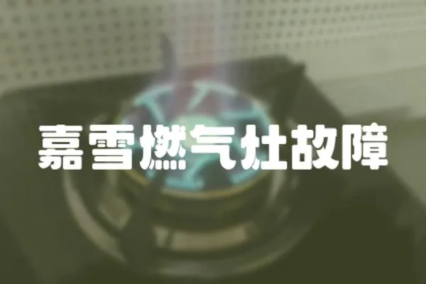 嘉雪燃氣灶故障