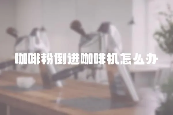 咖啡粉倒進(jìn)咖啡機(jī)怎么辦
