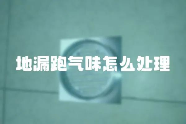地漏跑氣味怎么處理