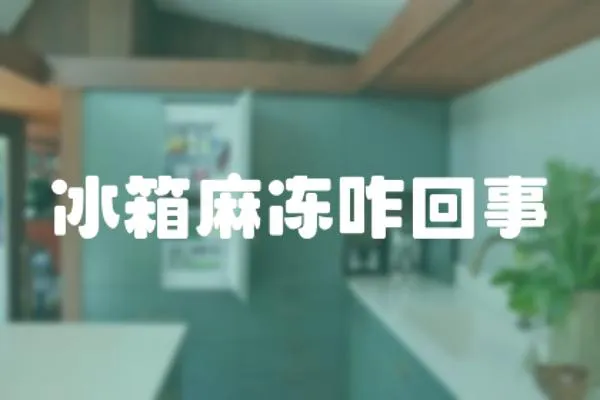 冰箱麻凍咋回事