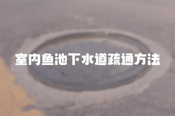 室內魚池下水道疏通方法