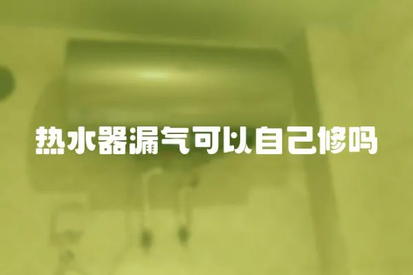 熱水器漏氣可以自己修嗎