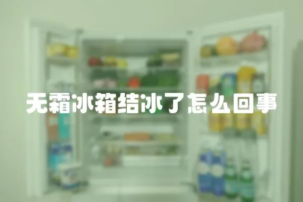 無霜冰箱結冰了怎么回事