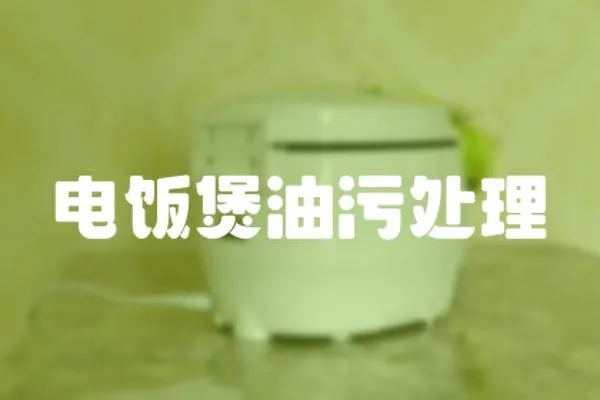 電飯煲油污處理