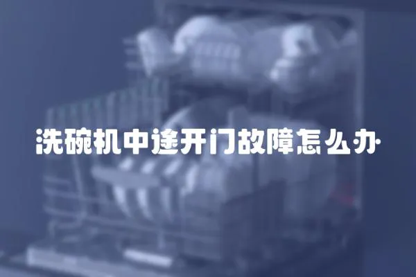 洗碗機(jī)中途開(kāi)門(mén)故障怎么辦