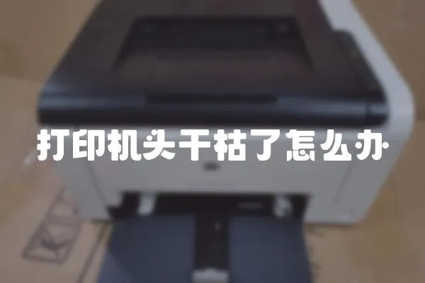 打印機頭干枯了怎么辦