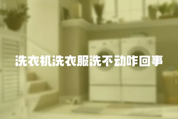 洗衣機洗衣服洗不動咋回事