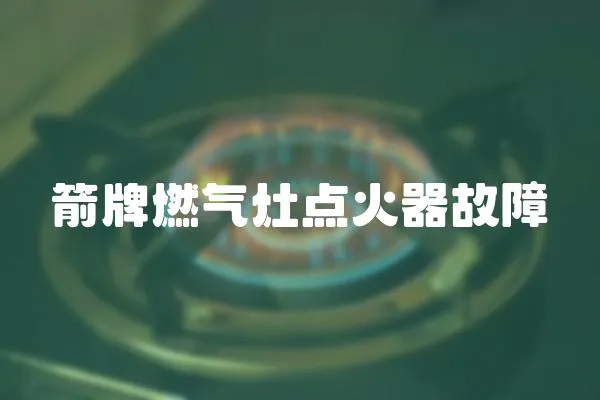 箭牌燃?xì)庠铧c火器故障